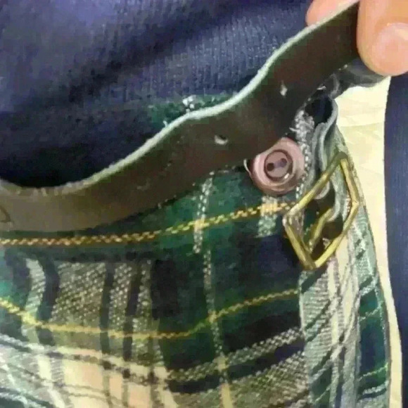 Vintage Women’s Pleated Plaid Wrap Around Skirt 100% Wool Size 8 Non Branded - Picture 5 of 10